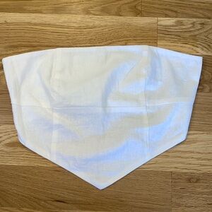 Pull & Bear White Bandeau Top size L